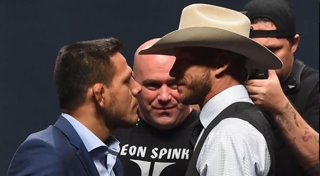Rafael Dos Anjos y Donald Cerrone en peso para UFC Fight Night