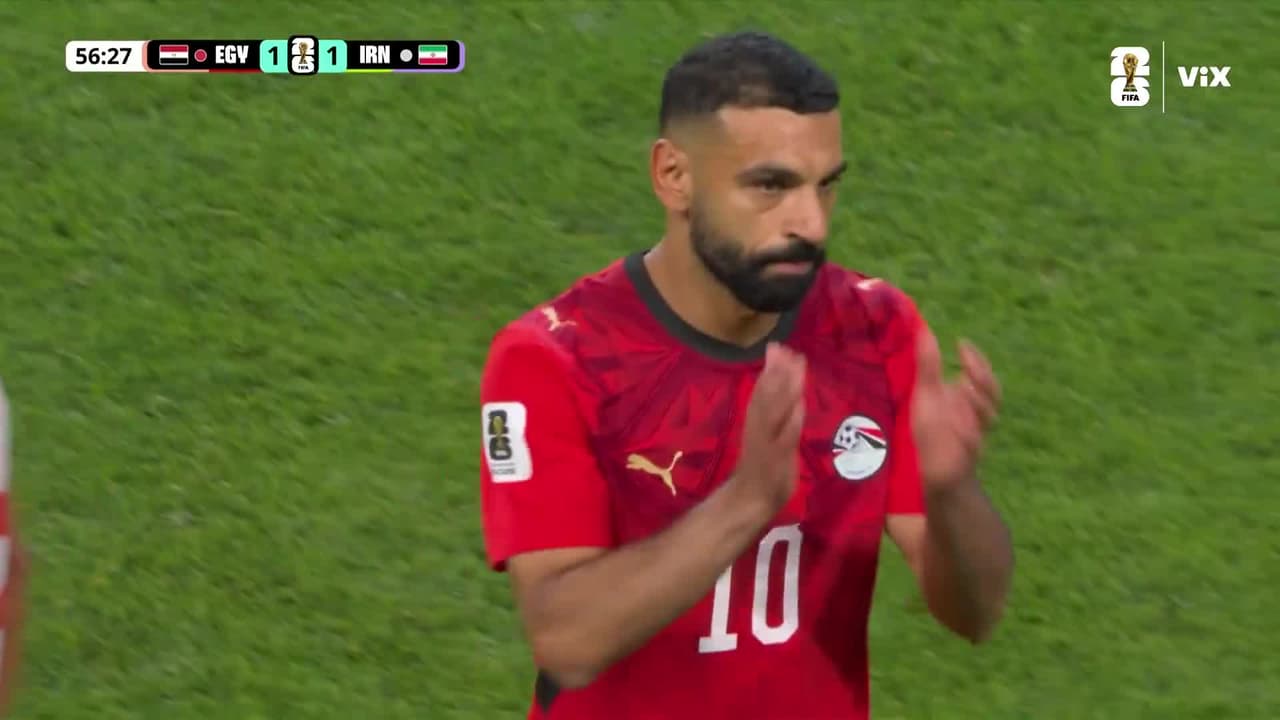 ¡Mohamed Salah sale ovacionado del Egipto vs. Irán y así reacciona!