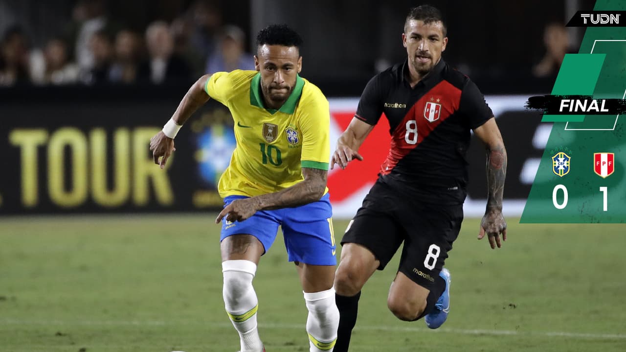 ¡Con todo y Neymar! Perú sorprende a Brasil