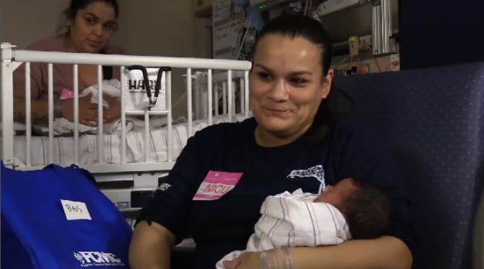 Melinda, una de las bendecidas madres