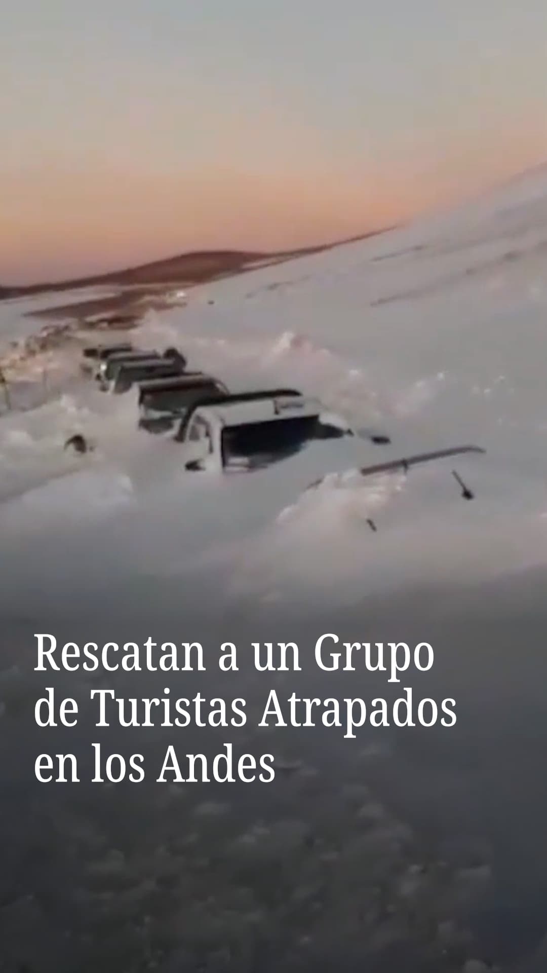 Rescatan a un grupo de turistas atrapados en los Andes