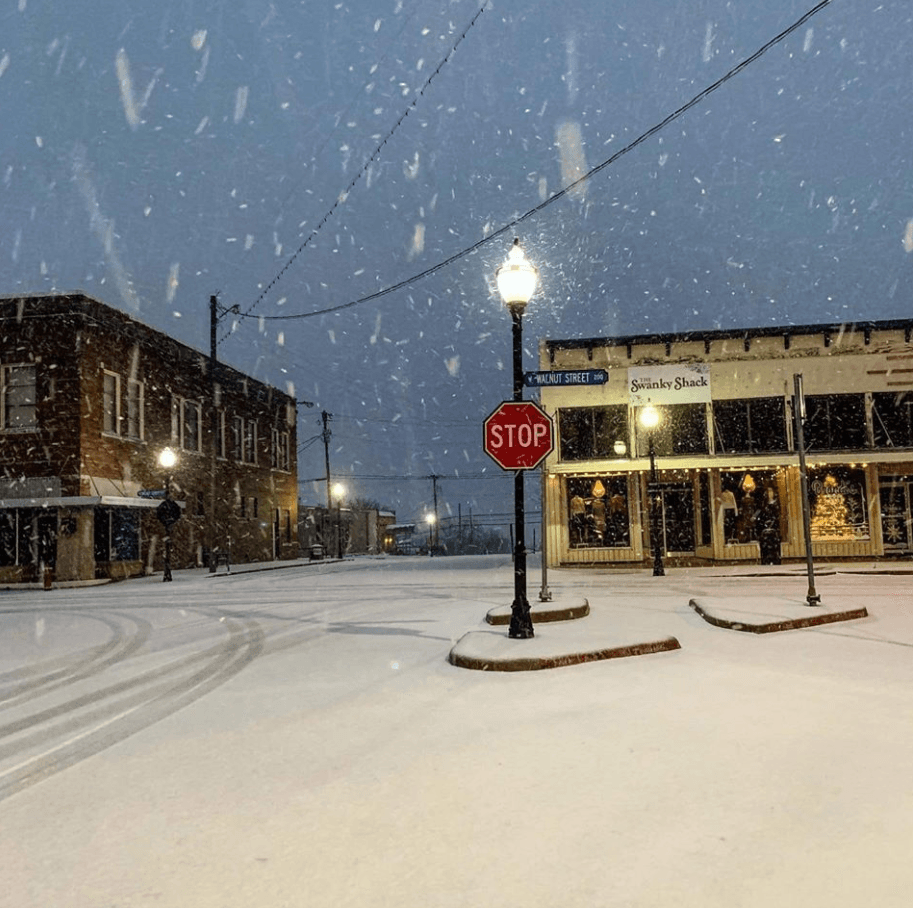 El norte de Texas vive la primera nevada del año