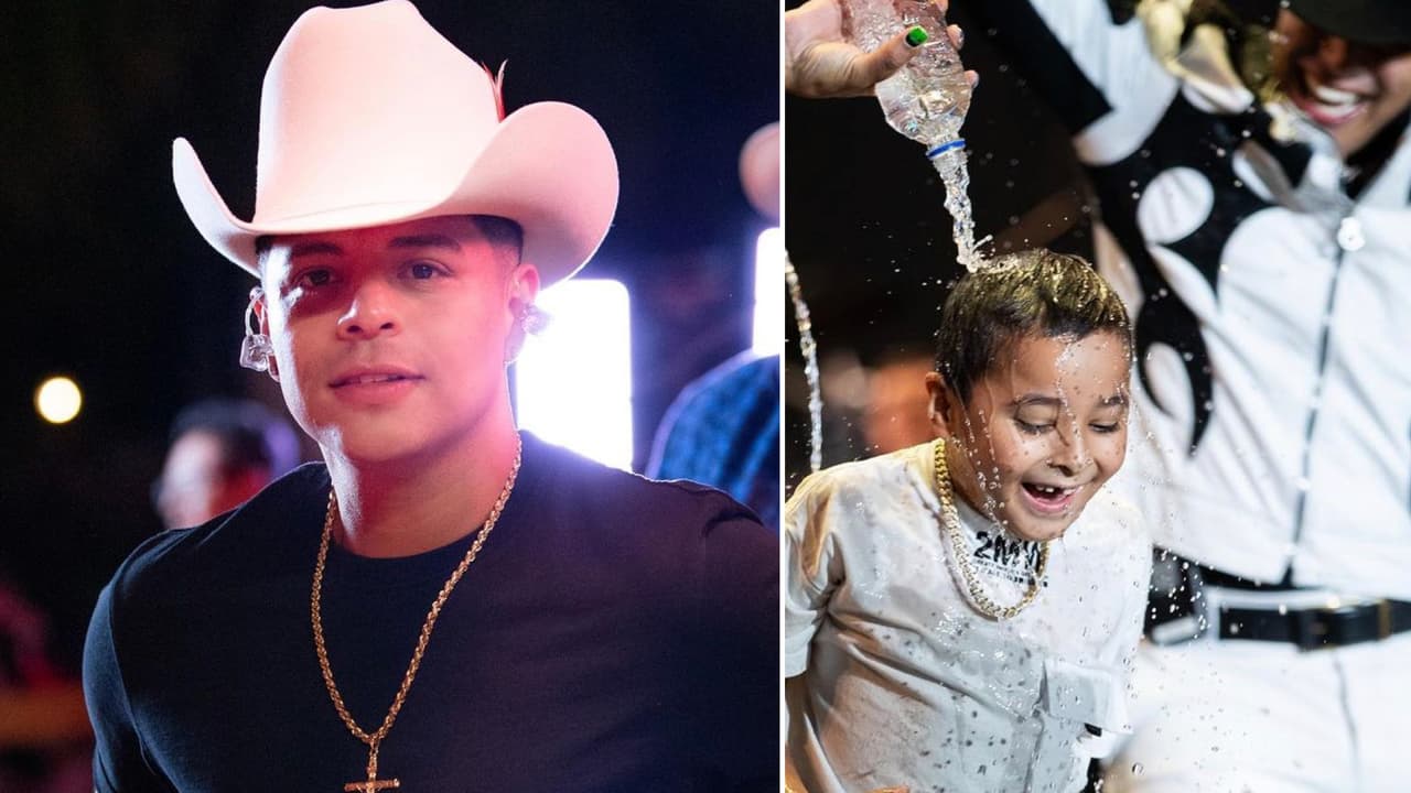 “Su mamá me va a regañar”: Eduin Caz le hace broma a su hijo por su ‘cumple’ en pleno concierto