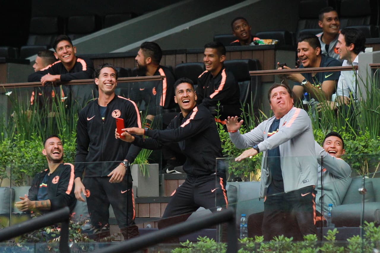 Atestiguando este partido estaba el equipo mayor, que en un par de días regresará a este recinto para la Ida de la Final del Apertura 2018 ante Cruz Azul.