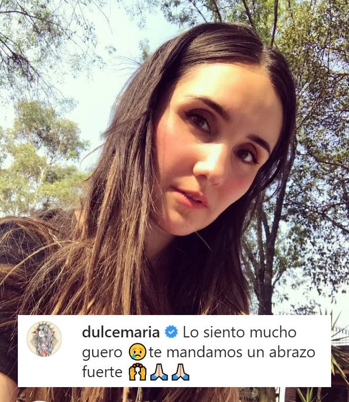 <b>Dulce María</b> también reaccionó en la publicación, así como Kimberly Dos Ramos, Andrea Escalona, Estefanía Villarreal, Gonzalo García Vivanco, Raúl Méndez, Adriana Louvier, entre otros famosos.
<br>
