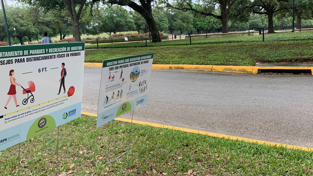 Los parques que se verán afectados son Buffalo Bayou, Memorial y Hermann, donde se limitará el acceso, pero no se cerrará en su totalidad.