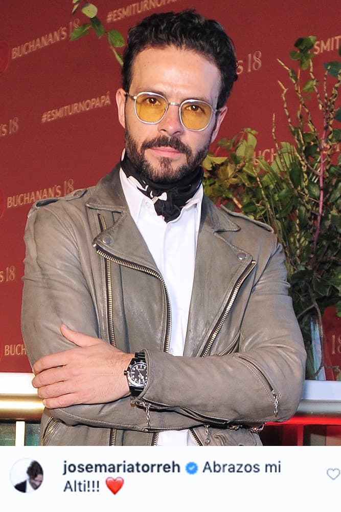 El actor y diseñador de moda José María Torre también se sumó a quienes le enviaron condolencias. "Abrazos, mi Alti", escribió él.
