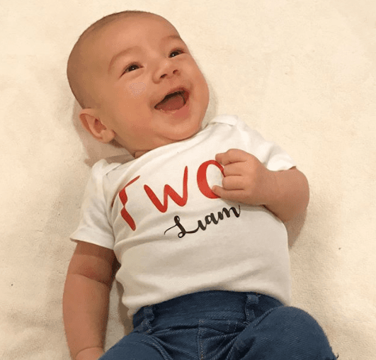 Aunque su papá no pudo estar con él por cuestiones de trabajo (y por poco se le olvida el festejo), le dedicó unas palabras a su pequeño.