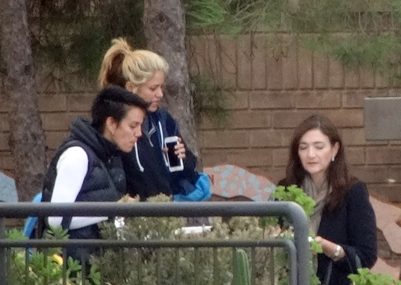 Shaki se portó de lo más sencilla con todos.