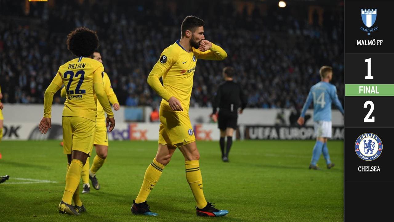Chelsea dejó atrás la pesadilla y venció al Malmö en la Europa League
