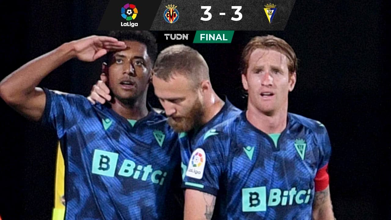Anthony 'Choco' Lozano marca triplete en empate del Cádiz ante Villarreal