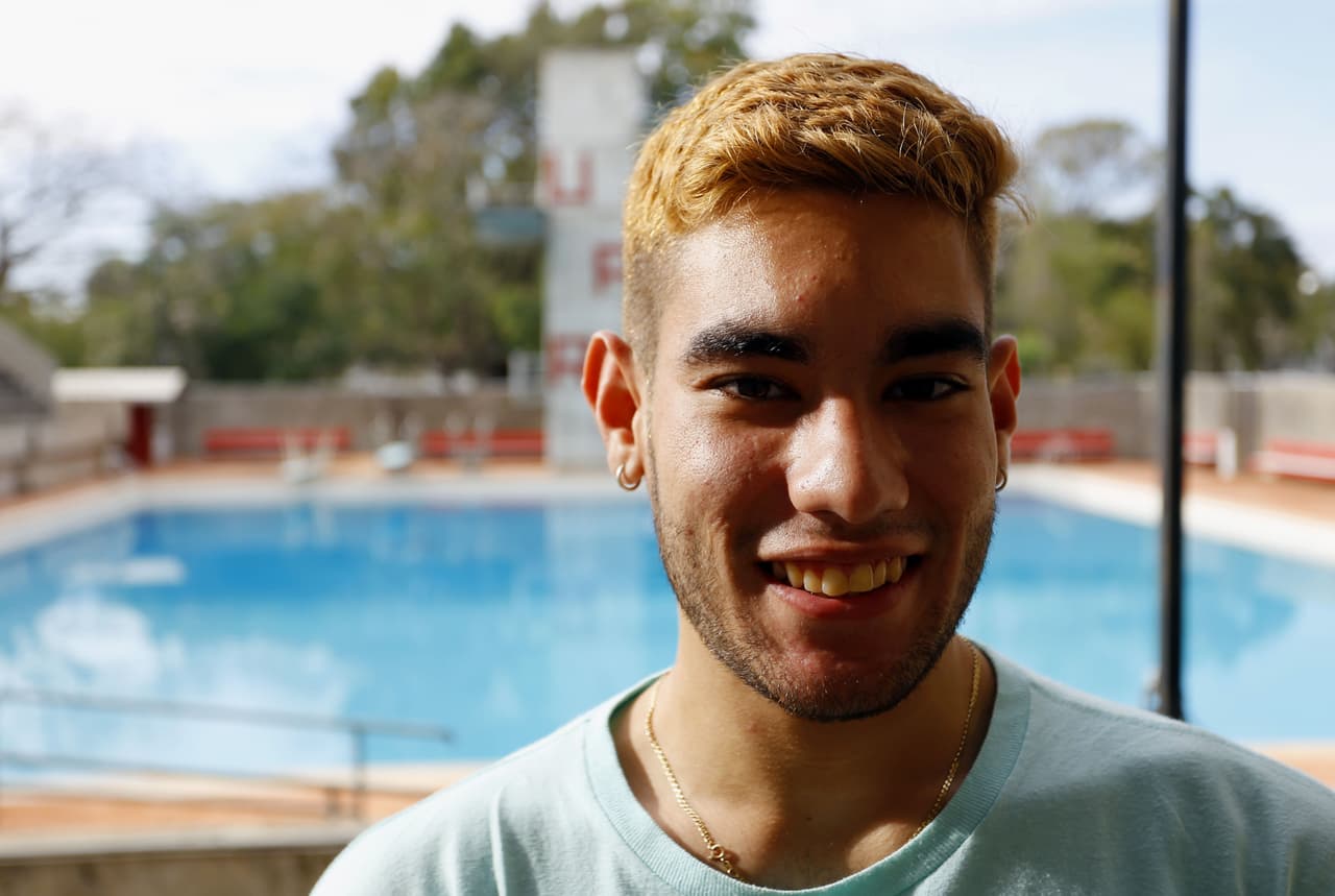 Sergio Betancourt, atleta de la Universidad de Puerto Rico, se unió también a la moda del #TeamRubio.