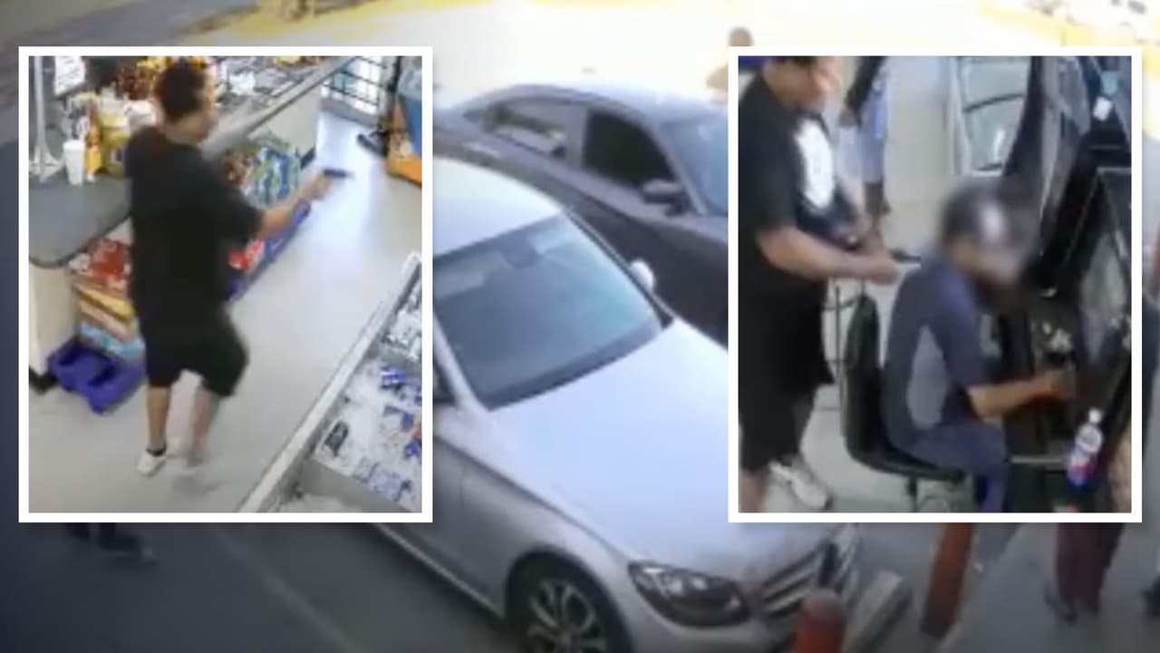 Golpean con una pistola a un hombre, lo arrastran por una tienda en Texas y luego lo roban: todo queda en video