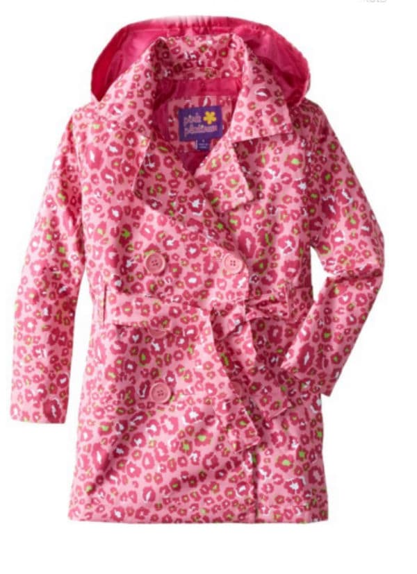 Chaqueta para lluvia multicolor animal print, 15 dólares en Amazon.com