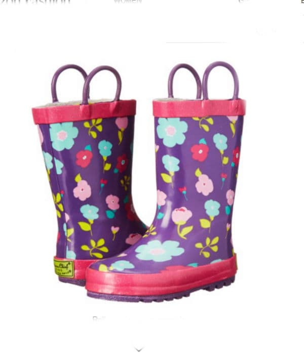 Botas de lluvia para niñas, 27.97 dólares en amazon.com