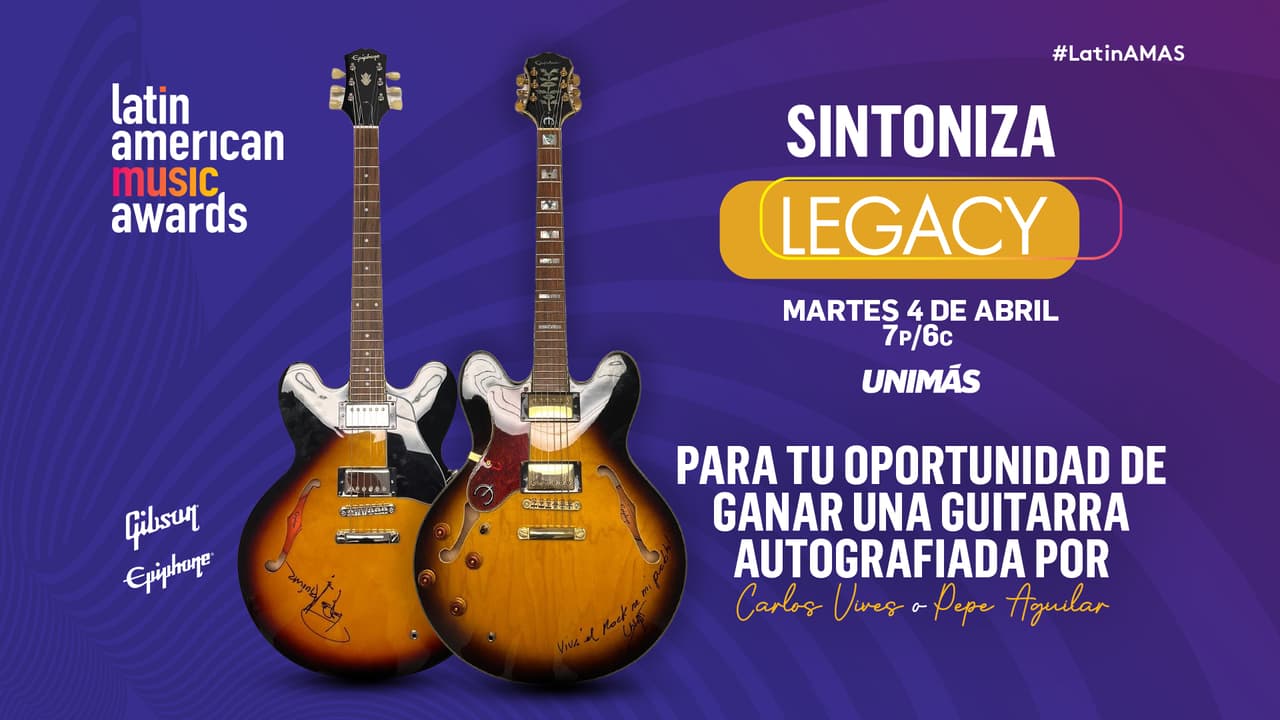 Premios de la Música Latina Sorteo de Guitarras Autografiadas Legacy