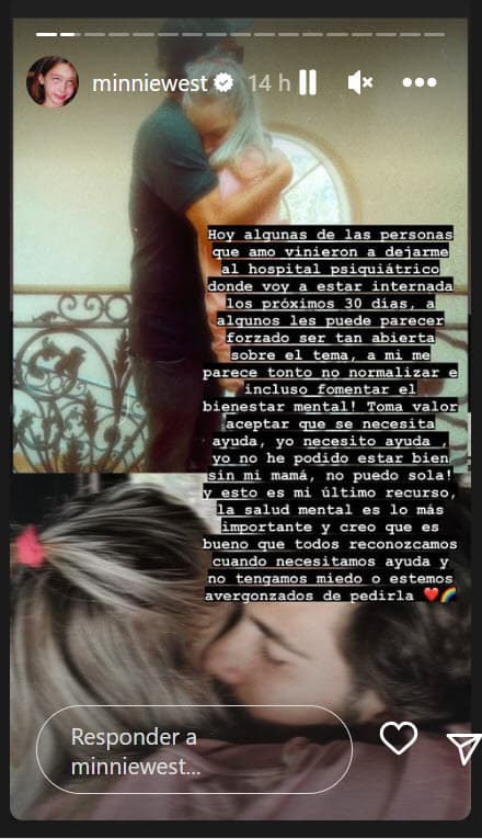 Hizo un llamado para que las personas no tengan "miedo" ni se sientan "avergozadas" de pedir ayuda para su salud mental: "
<b>Es lo más importante </b>y creo que es bueno que todos reconozcamos cuando necesitamos ayuda". 
<br>