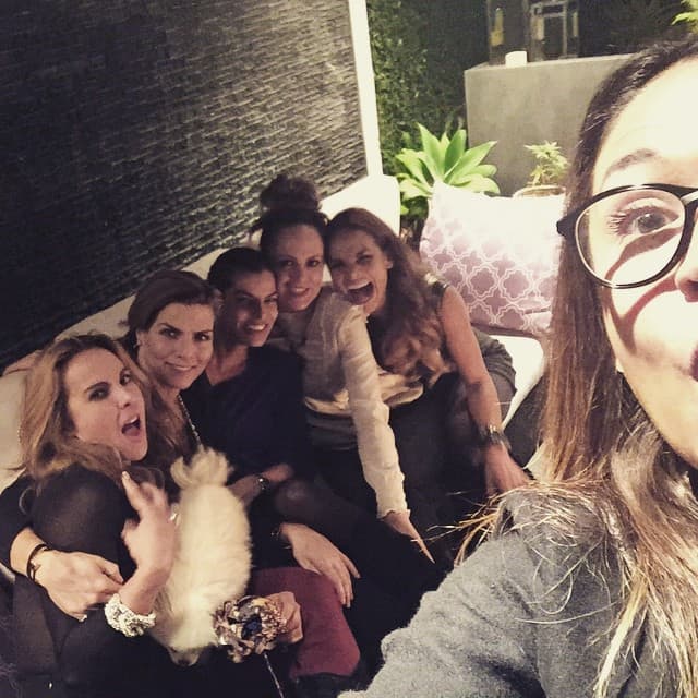 Bárbara también convivió por muchos años con el grupo de amigas de Montserrat.