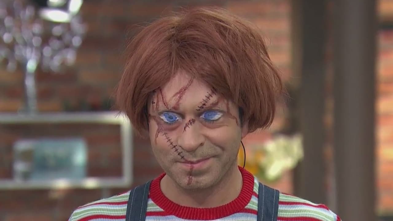 Reynaldo 'El Papirrín' nos mostró lo bien que podía imitar a Chucky, el muñeco diabólico.