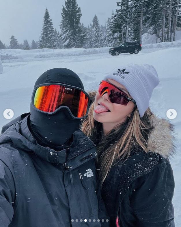 Y por ello, tomaron un descanso de Los Ángeles para irse a la nieve y gozar de la Navidad. 
<br>