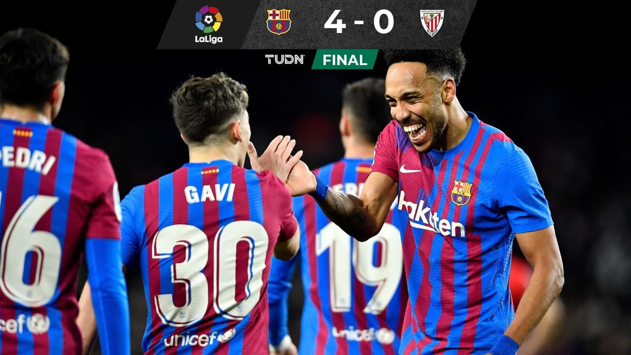 Barcelona 4-0 Athletic Club en Fecha 26 de LaLiga: Jugadas, goles y resultado