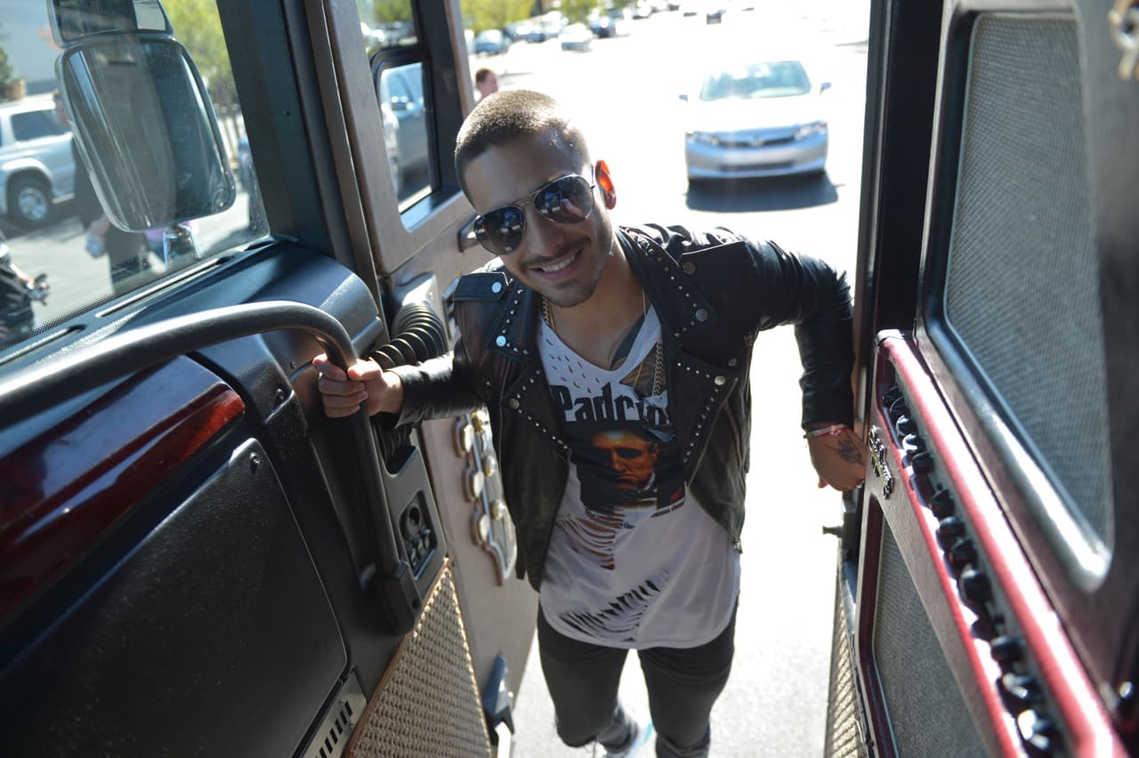 Su llegada al 'Gibson Tour Bous' fue fascinante.