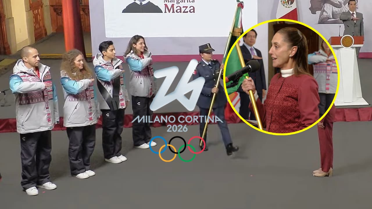 Así fue el abanderamiento de México para los Juegos Olímpicos de Invierno