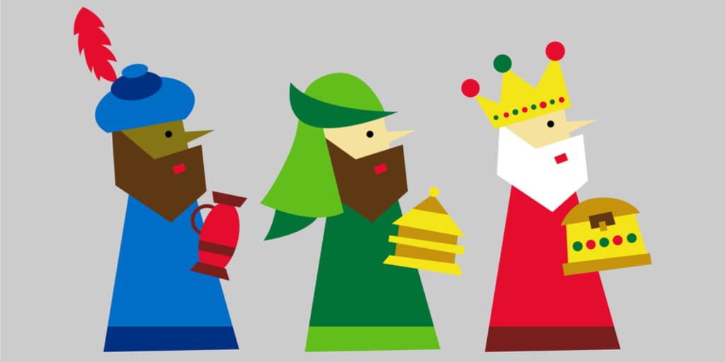 Curiosamente, no fue sino hasta el siglo XV cuando Baltasar (escrito con s o z, depende de la región y tradición) fue representado como un personaje de raza negra. Se alteró su imagen como representación simbólica de la conquista de África por el cristianismo, y como mencionamos antes, para asumir que cada uno venía en teoría de África, Asia y Europa.