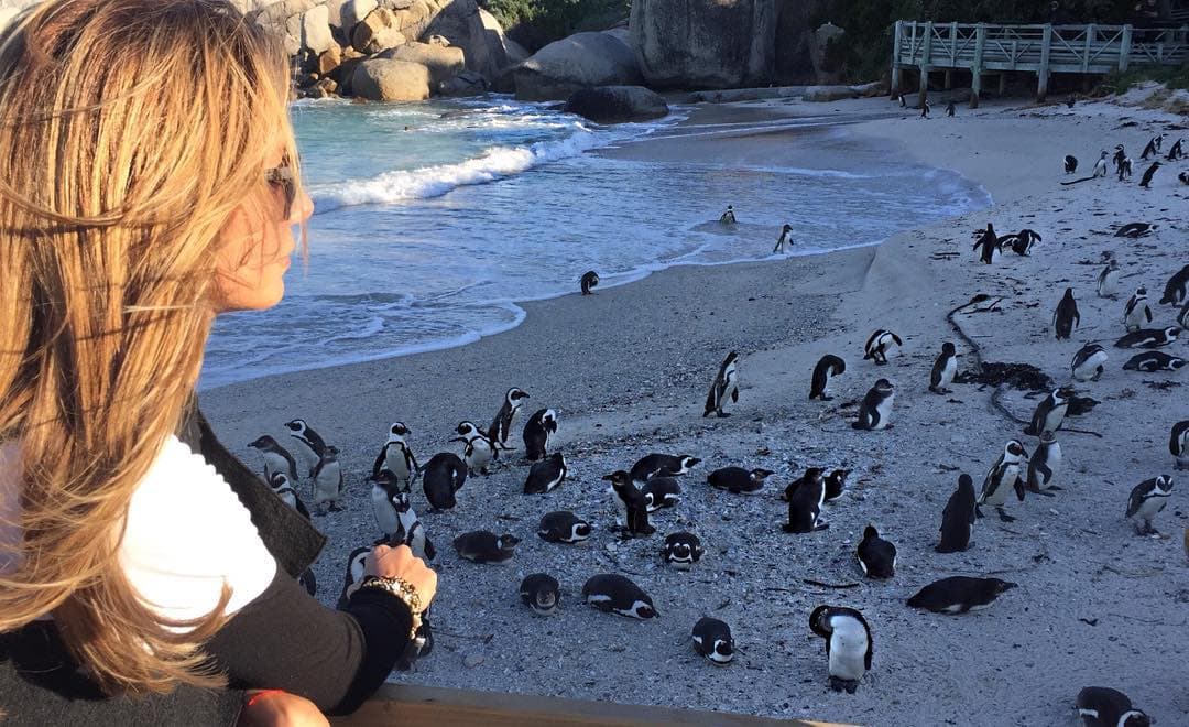 Aunque no se retrataron juntos, Eli y William posaron en los mismos lugares.