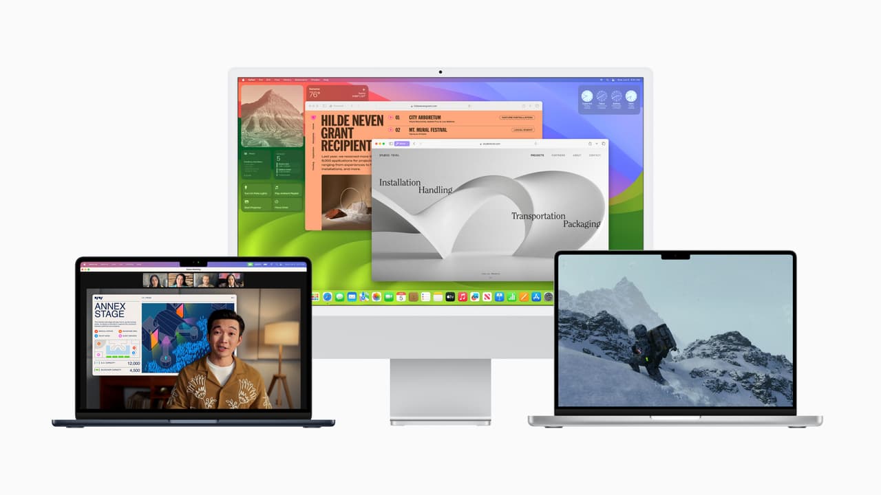 Nuevo sistema operativo MacOS 14 Sonoma de Apple.