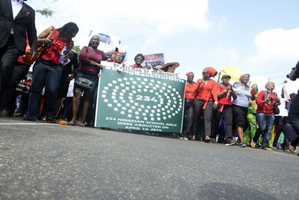 La multitudinaria protesta fue llamada "la marcha del millón de mujeres".