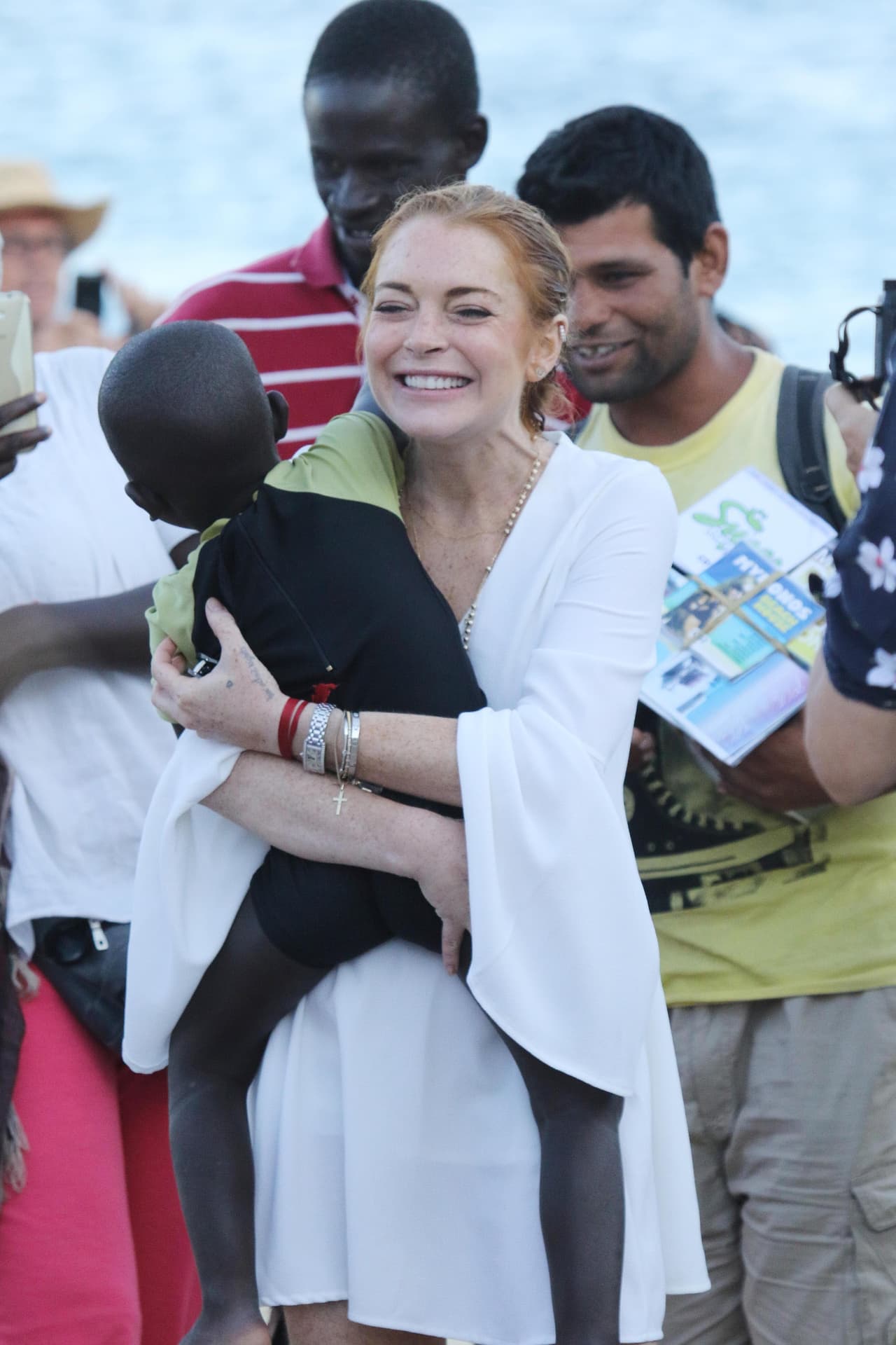 Salió del agua de muy buen humor.