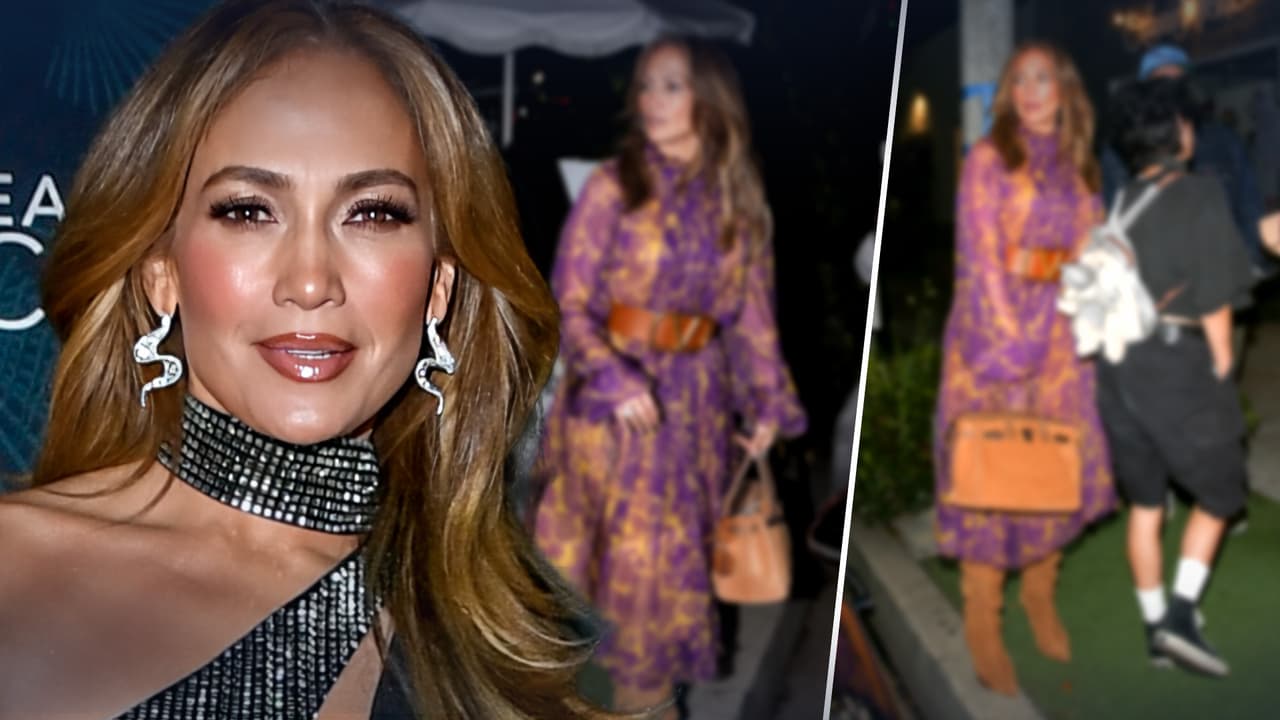 JLo se va a cenar con sus hijos Emme, Max y Ben Affleck presumiendo bolso de 42 mil dólares 