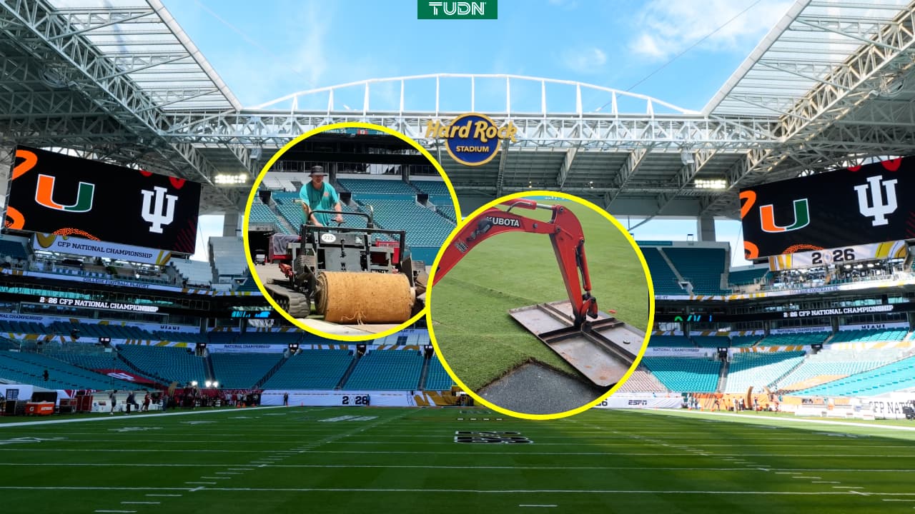 Así quedó la nueva cancha del Estadio Miami para el Mundial 2026