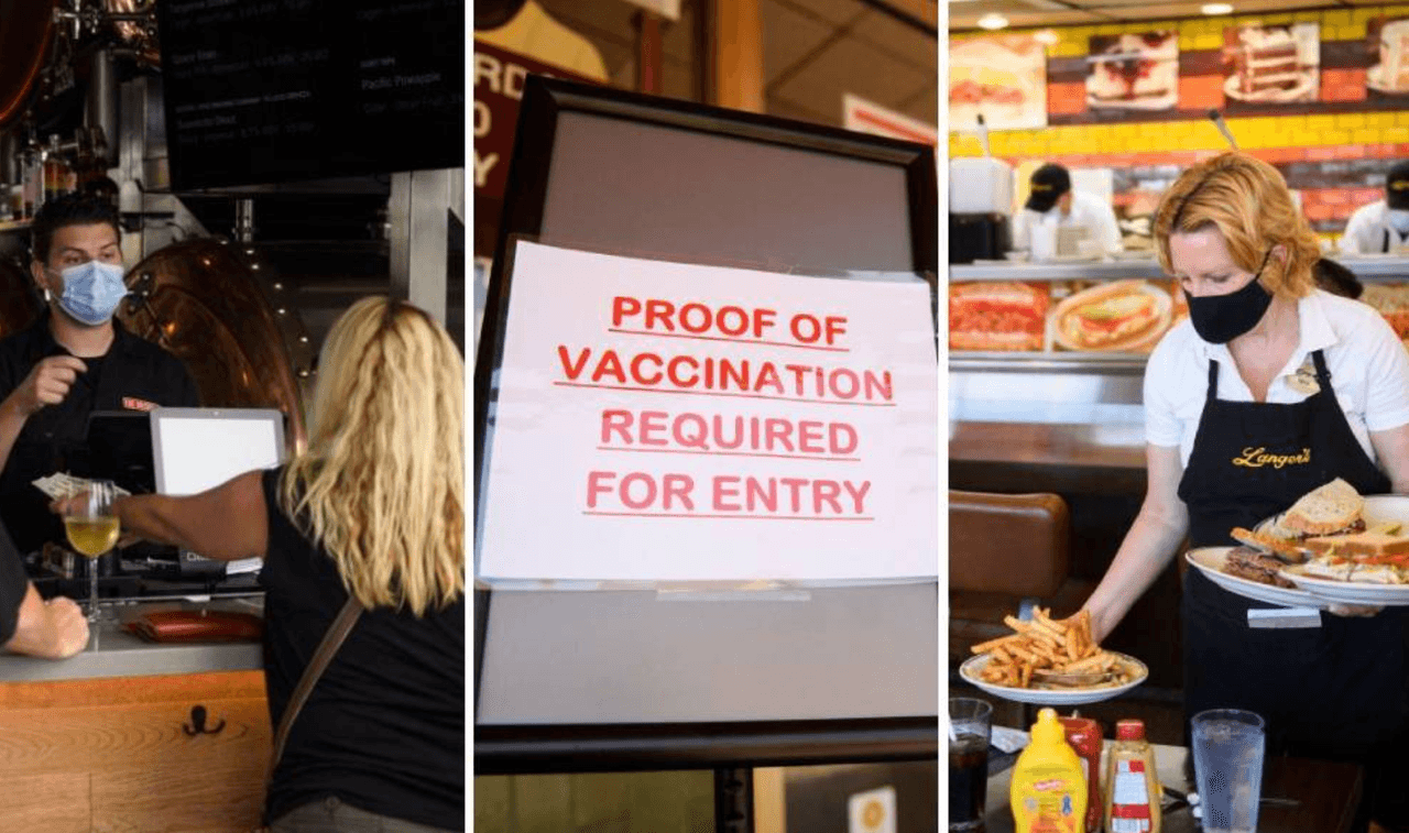 Citaciones y multas de hasta $5,000 para negocios que no pidan la prueba de vacunación en Los Ángeles