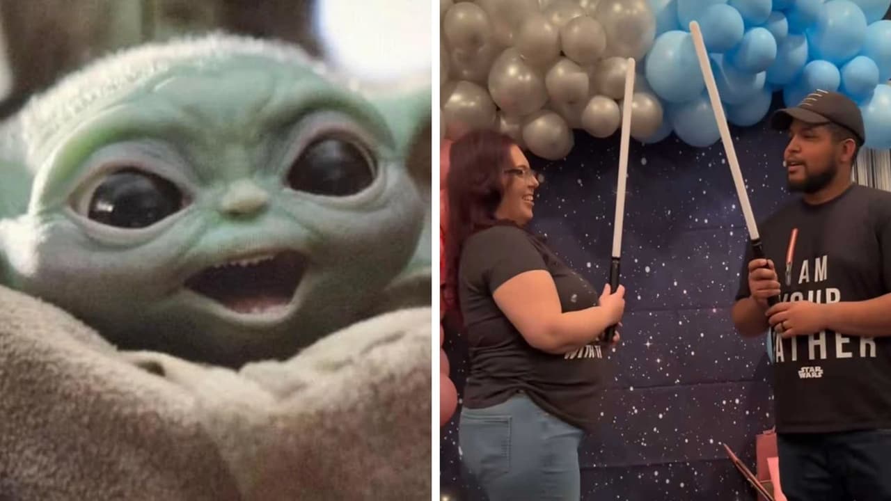 Celebran su fiesta 'gender reveal' al estilo de 'Star Wars': así anunciaron si será niño o niña