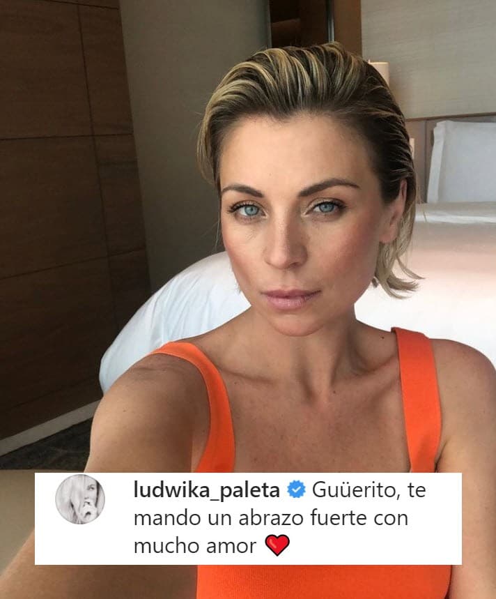 <b>Ludwika Paleta </b>le mandó un fraternal abrazo al "Güerito".
<br>