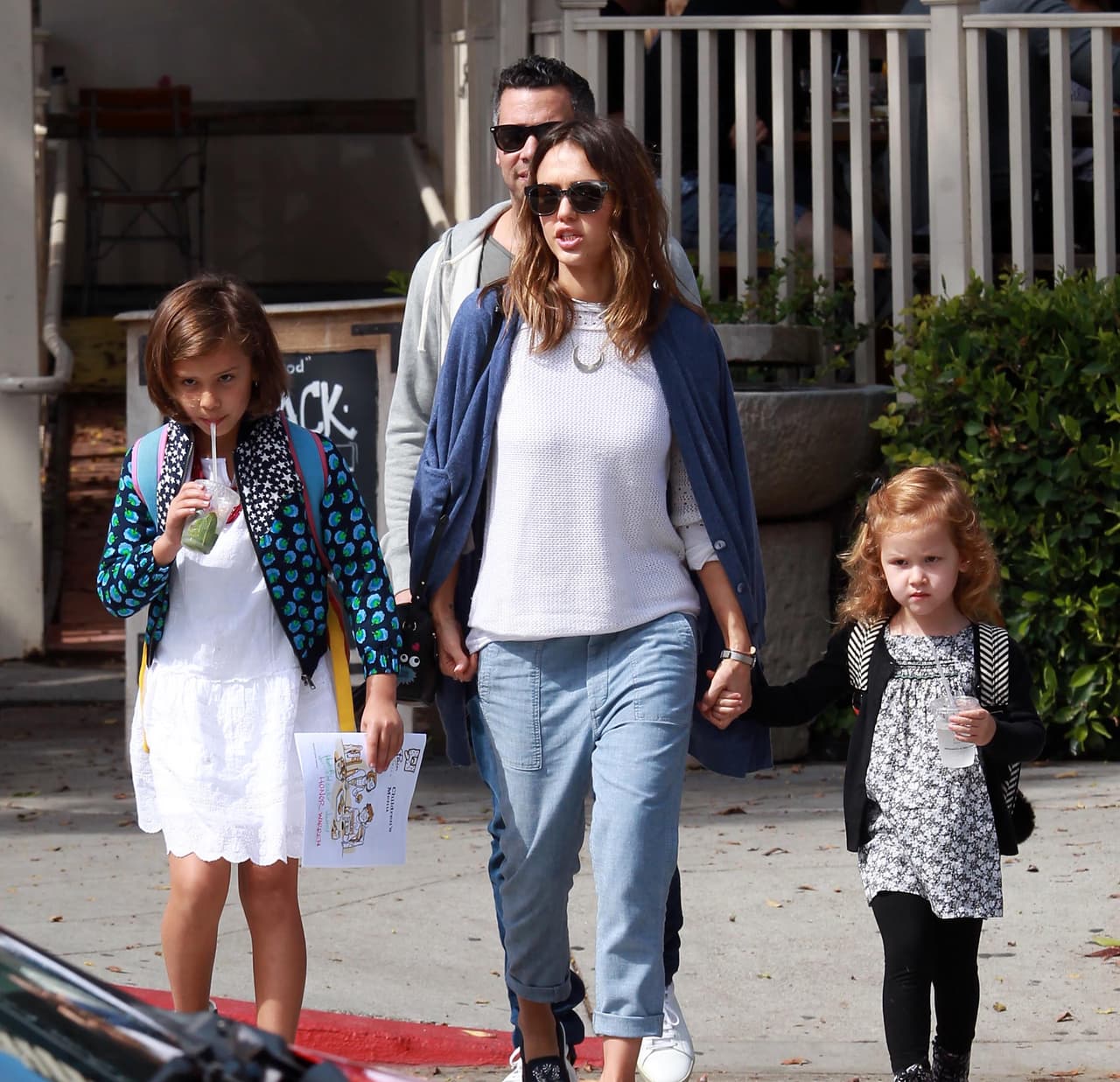 Enseguida, salieron a comer algo.