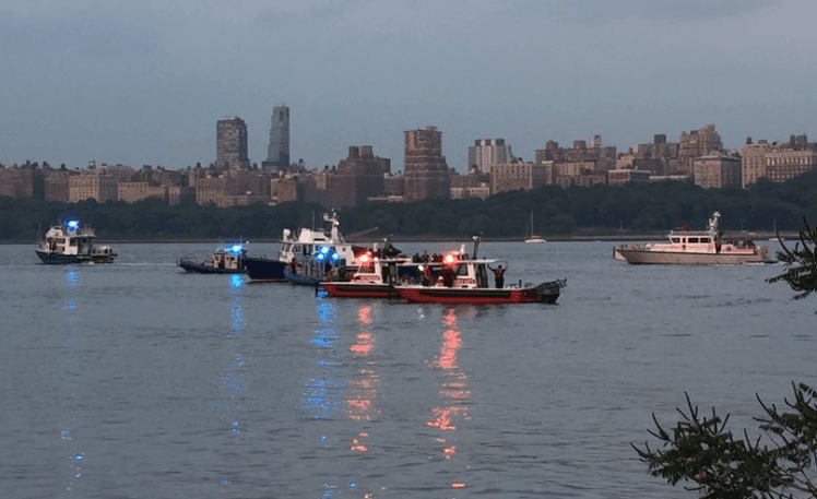 Cayó avión pequeño al río Hudson