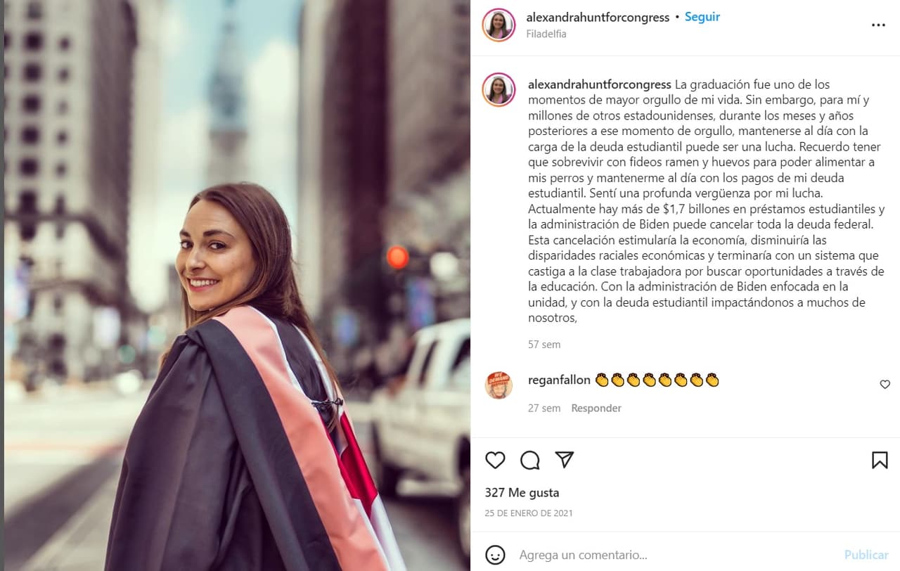 La historia de Alexandra Hunt: pasó de ser stripper a candidata al Congreso de Filadelfia en EEUU