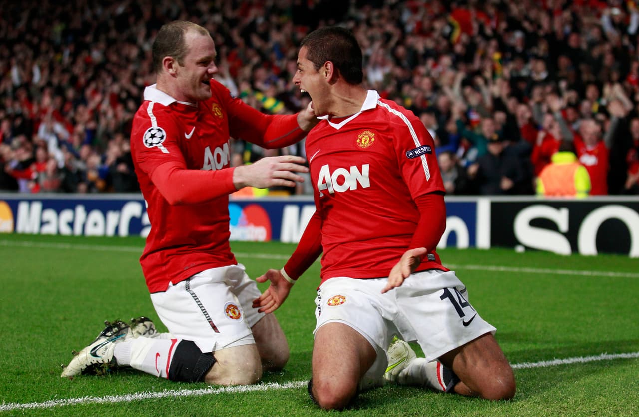 Esta es la secuencia de la anotación y el festejo de Javier Hernández.