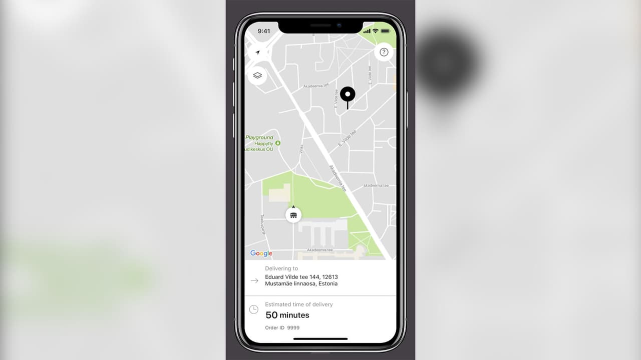 La aplicación permite a los usuarios ver el viaje del robot en tiempo real a través de un mapa interactivo.