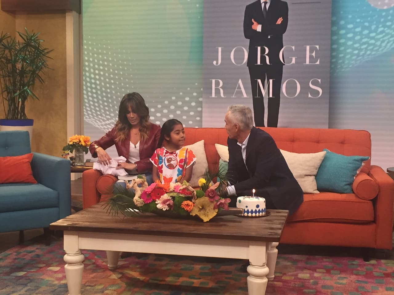 La pequeña confesó que Jorge es su "héroe".