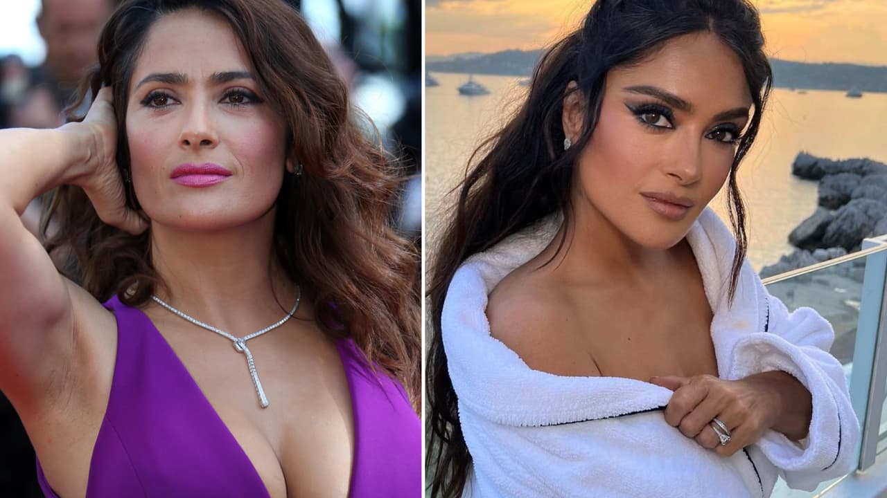 Salma Hayek vence la censura de Instagram y comparte las fotos más sensuales de su juventud