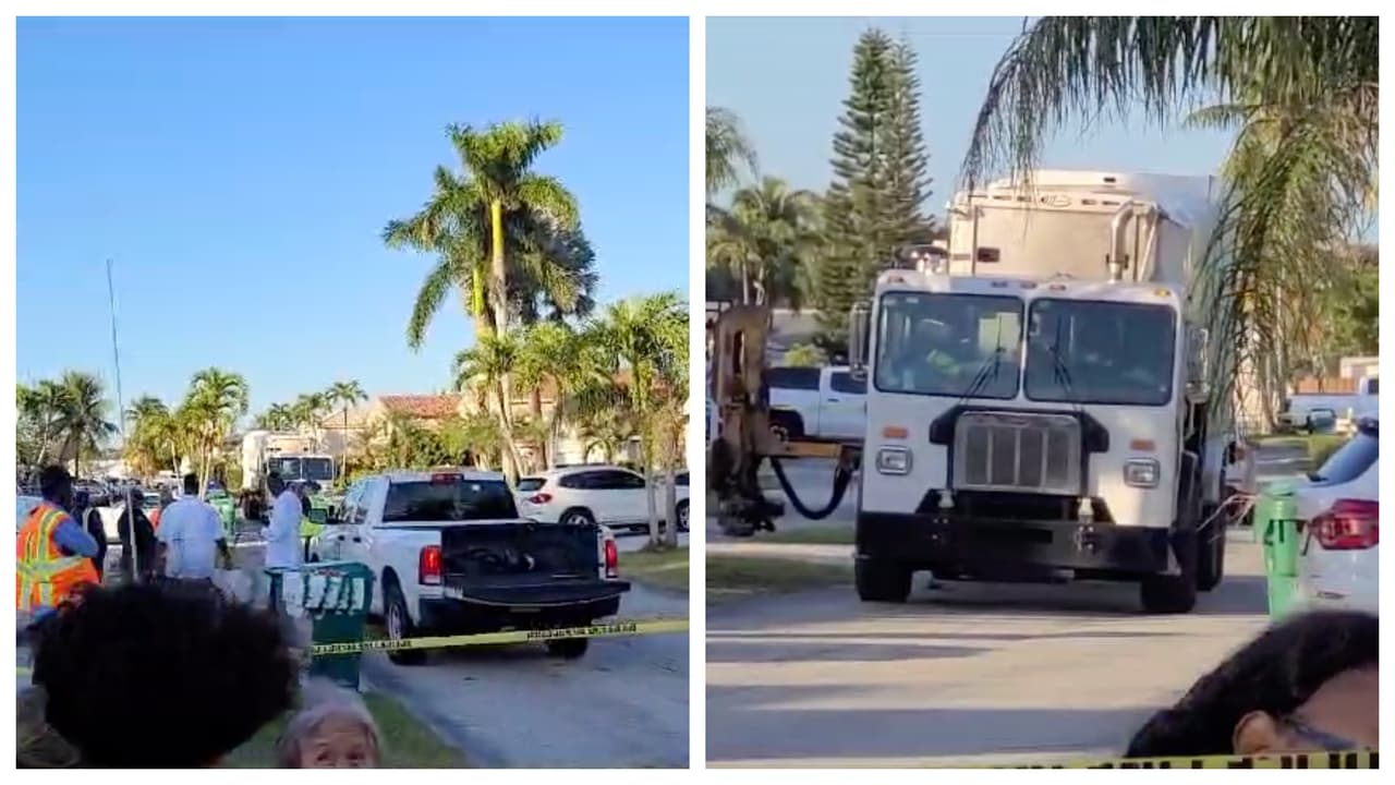 Policía investiga el hallazgo de un cuerpo dentro de un tanque de basura en Kendall