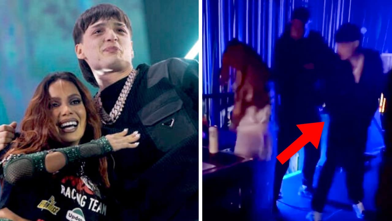 ¿Anitta se cambió de ropa enfrente de Peso Pluma? Esto ocurrió