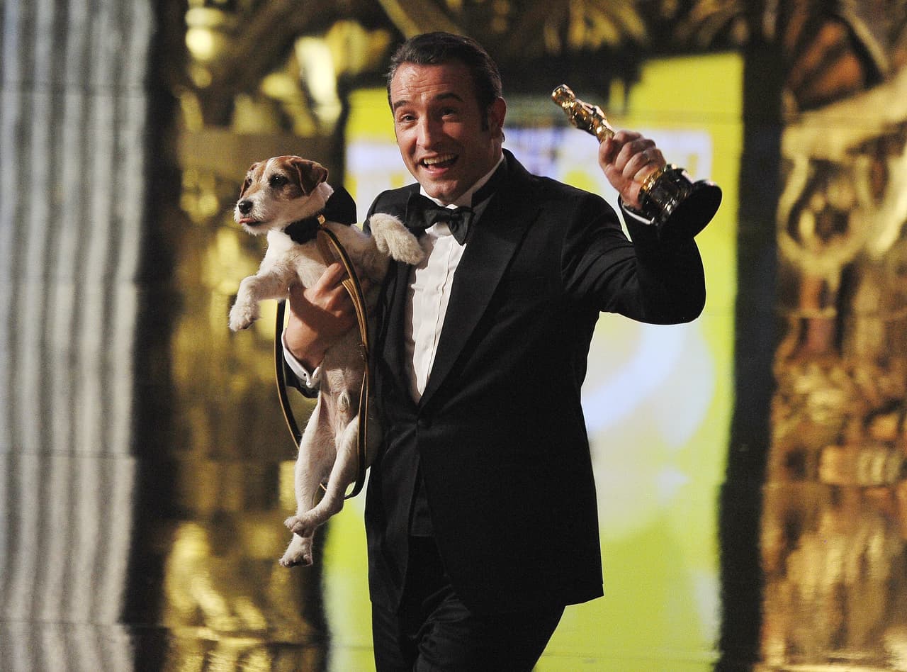El perrito se codeó con grandes estrellas, como su amigo Jean Dujardin en 'The Artist'.