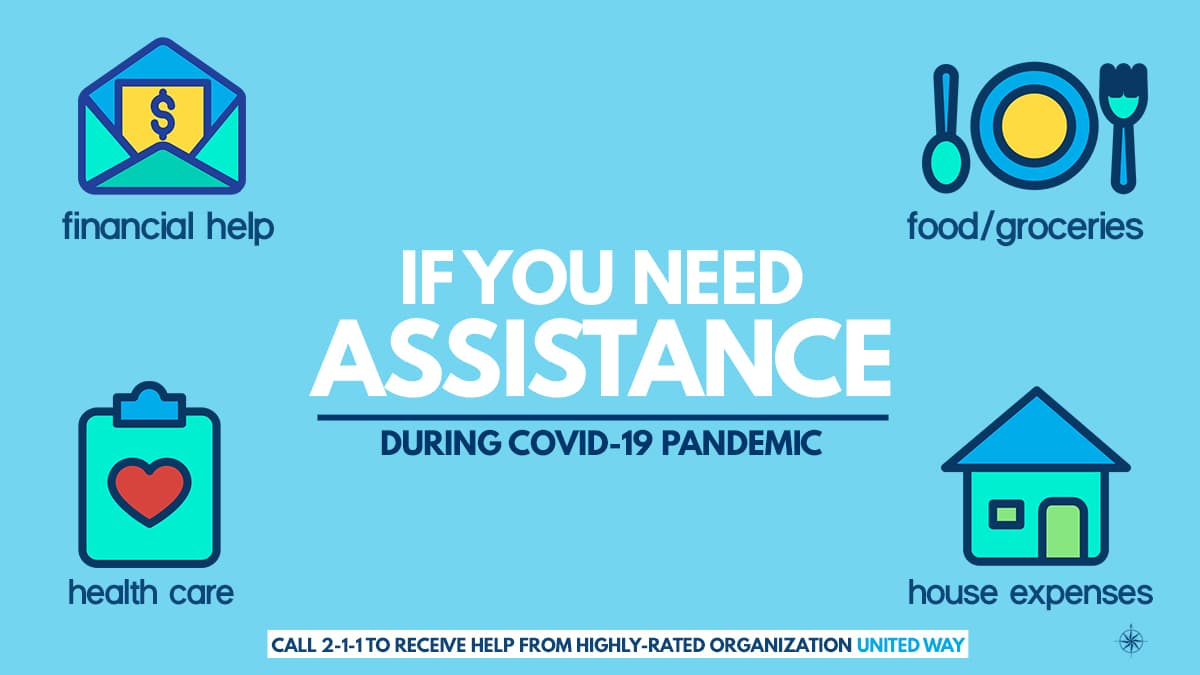 United Way es una organización sin fines de lucro que ayuda a los más necesitados. En tiempos de pandemia, el número puedes llamar al 211 o marca (800) 339-6993 para recibir asistencia financiera, de salud, alimentos y comidas, así como cubrir gastos de tu casa.