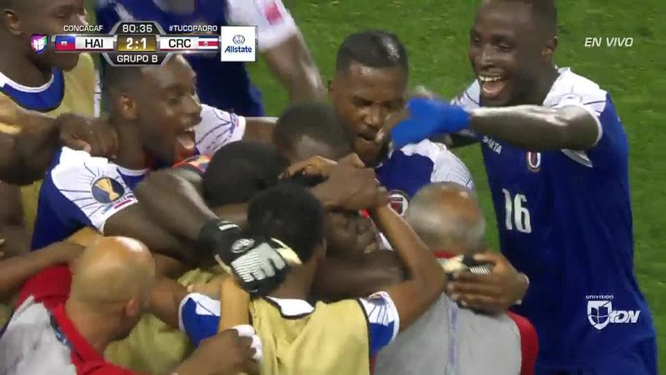 ¡GOOOL! Djimy Bend Alexis anota para Haiti