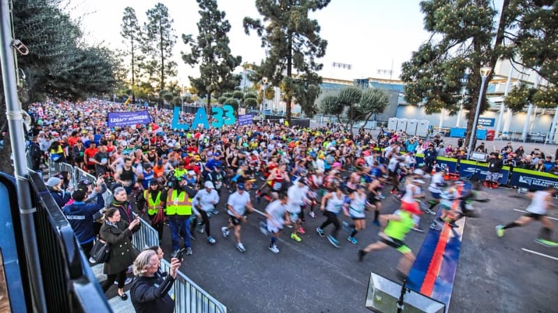 La salida fue en el estadio de los Dodgers.